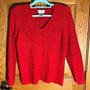 Loopy knit V Neck sweater